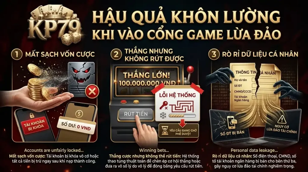 kp79 hau qua khon luong khi vao nham cong game gia mao