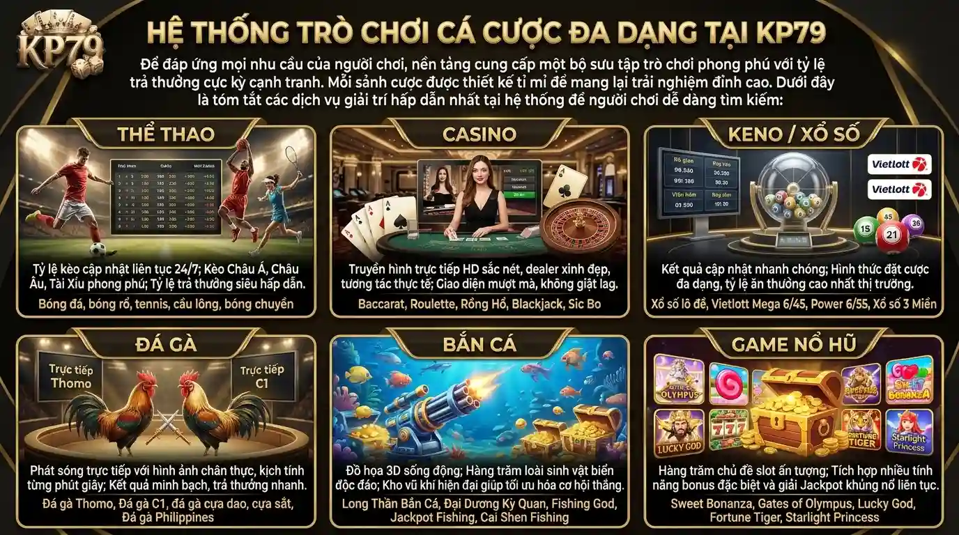 kp79 kho game ca cuoc da dang tai he thong kp79