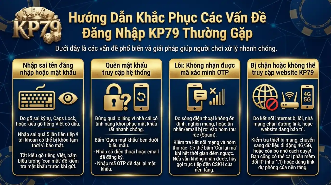 kp79 nhung su co thuong gap khi dang nhap kp79 va huong giai quyet